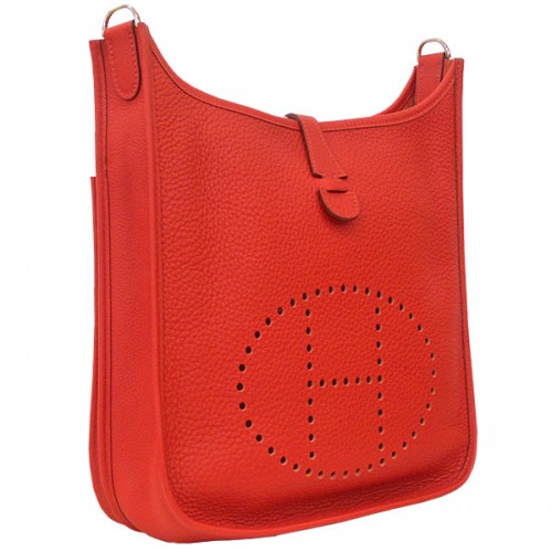 Hardware argento Hermes Evelyn II PM Clemens Vermilion