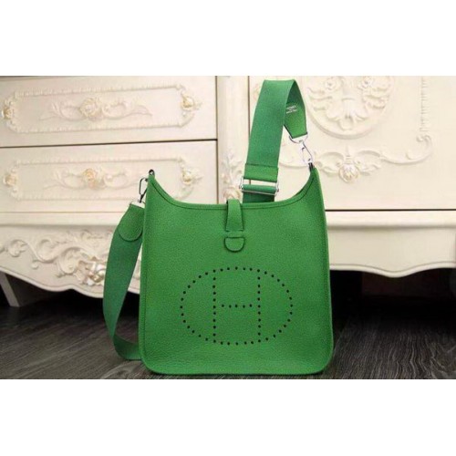 Hermes Evelyne 28 centimetri Messenger Bag in pelle originale H1188 verde
