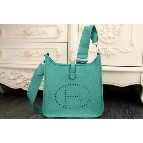 Hermes Evelyne 28 centimetri Messenger Bag in pelle originale H1188 verde chiaro