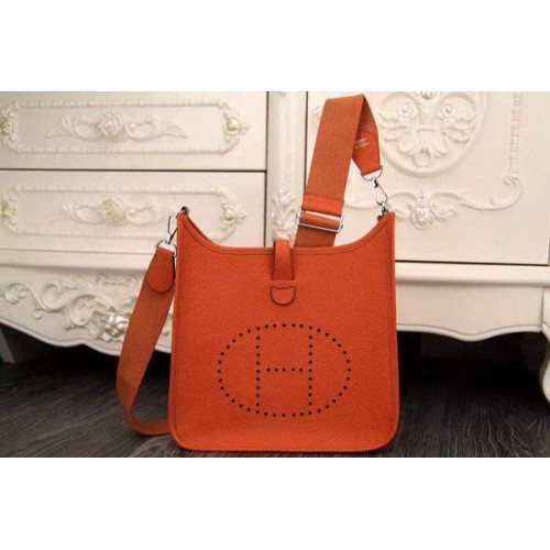 Hermes Evelyne 28 centimetri Messenger Bag in pelle originale H1188 arancione