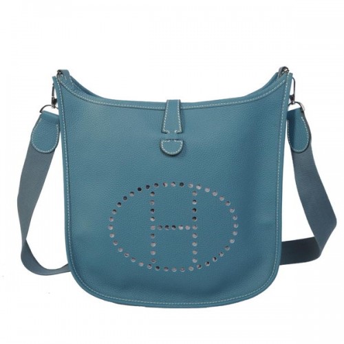 Hermes Evelyne Messenger Bag H1608 Azzurro