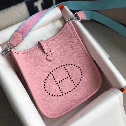 Hermes Evelyne originale togo pelle mini borsa a tracolla H15698 rosa
