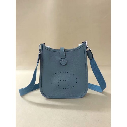 Hermes Evelyne originale togo pelle mini borsa a tracolla H15698 cielo blu