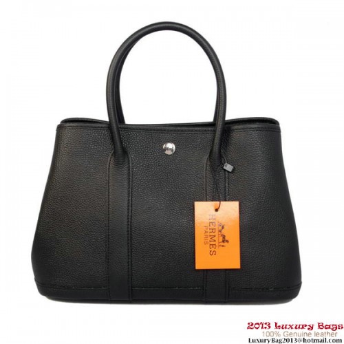 Hermes Garden Party 30CM Borsa in pelle di vitello A1288 nero