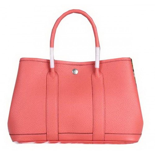 Hermes Garden Party 30 centimetri Tote Bag in pelle granulosa rosa