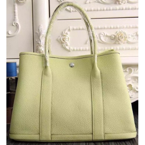 Hermes Garden Party 36cm 30cm Tote Bag originale in pelle giallo chiaro