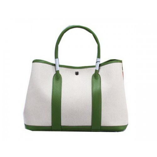 Hermes Garden Party 36 centimetri Tote Bag tela verde