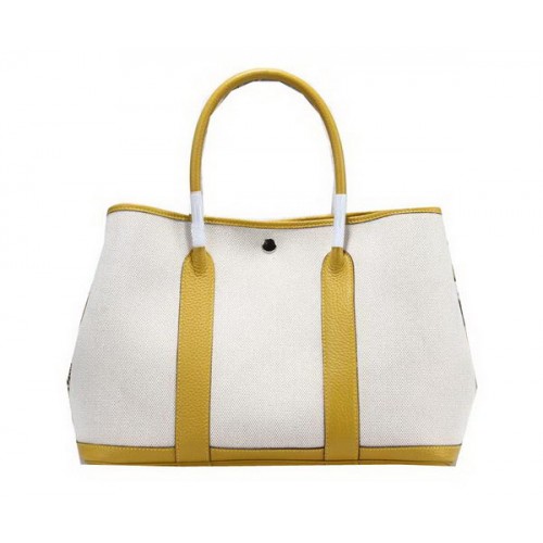 Hermes Garden Party 36 centimetri Tote Bag tela gialla