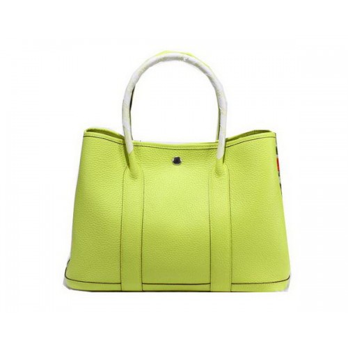 Hermes Garden Party 36 centimetri Tote Bag in pelle granulosa limone