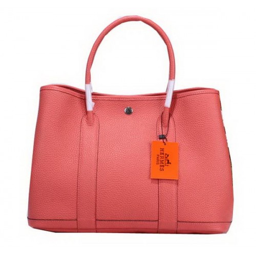 Hermes Garden Party 36 centimetri Tote Bag in pelle granulosa rosa