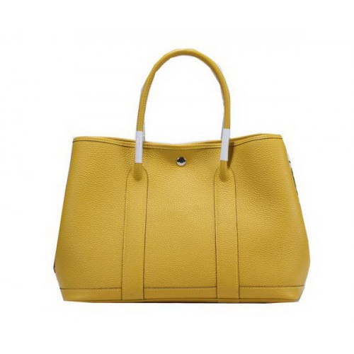 Hermes Garden Party 36 centimetri Tote Bag in pelle granulosa giallo