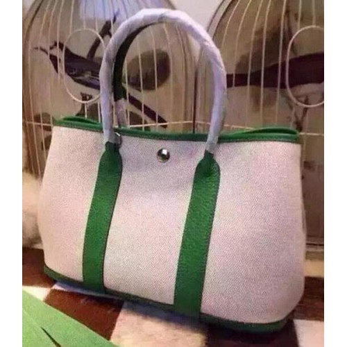 Hermes Garden Party 36cm Tote Borse Tela HGP1927 Verde