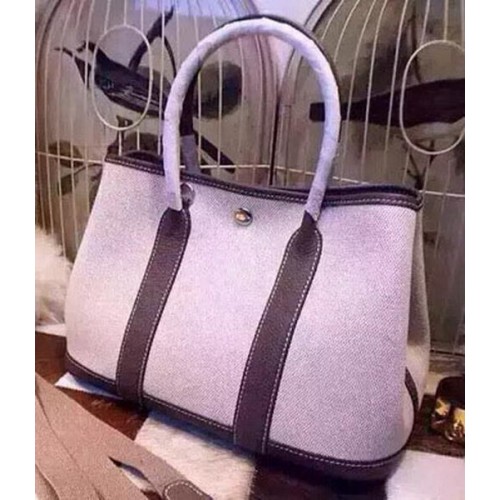 Hermes Garden Party 36 centimetri Tote Borse Tela HGP1927 Grigio