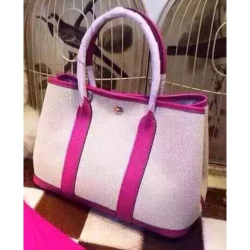 Hermes Garden Party 36 centimetri Tote Borse Tela HGP1927 Rosa