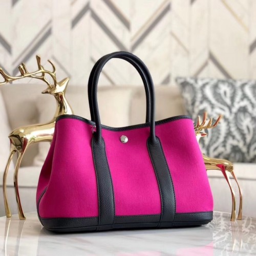 Hermes Garden Party 36 centimetri Tote Borse in pelle originale A3698 Rosa