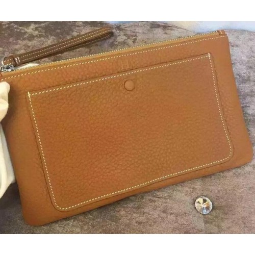 Hermes Grainy Pochette in pelle H88016 Grano