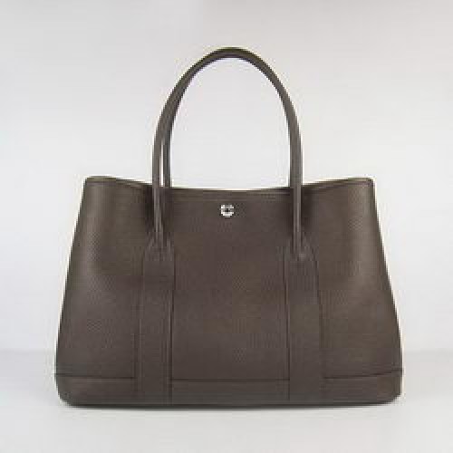 Hermes Jumbo Garden Party Borsa caffè scuro