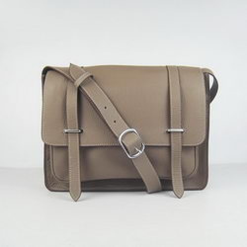 Hermes Jypsiere Togo Messenger Bag in pelle H2810 Khaki