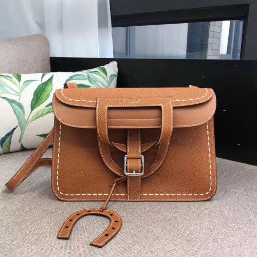 Hermes Halzan Togo pelle originale H3908 marrone
