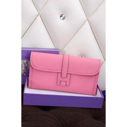 Hermes Jige pochette in pelle di vitello H258 rosa