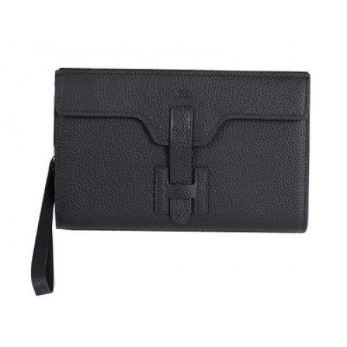 Hermes Jige pochette in pelle di vitello HQ8059 nera