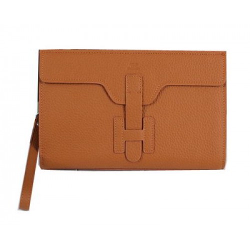 Hermes Jige pochette in pelle di vitello HQ8059 Grano