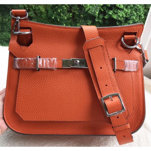 Hermes Jypsiere 31CM tracolla in pelle di vitello H0880 arancione