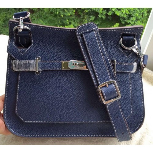 Hermes Jypsiere 31CM Borsa a tracolla in pelle di vitello H0880 Royal