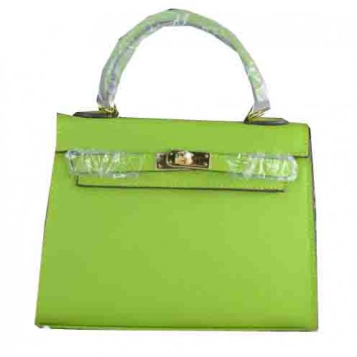 Hermes Kelly 22 centimetri Tote Bag in pelle di vitello verde