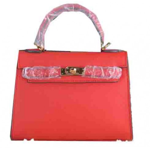 Hermes Kelly 22 centimetri Tote Bag in pelle di vitello rosso
