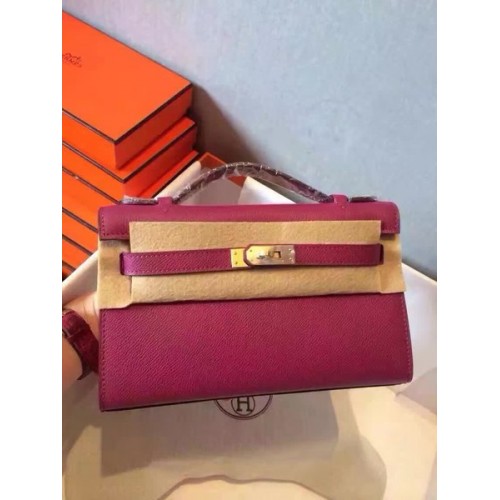 Hermes Kelly 22 centimetri Tote Bag in pelle originale KL22 Rose