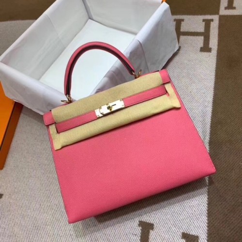 Hermes Kelly 28cm Borse a tracolla Epsom Leather KL28 rosa