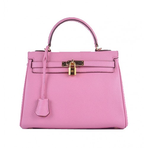 Hermes Kelly 28 centimetri borse a tracolla Sakura pelle granulosa oro