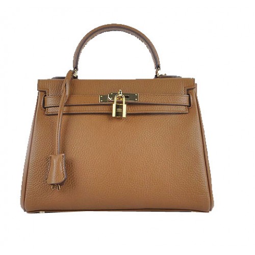 Borse a tracolla Hermes Kelly 28 centimetri Grano pelle a grana d'oro
