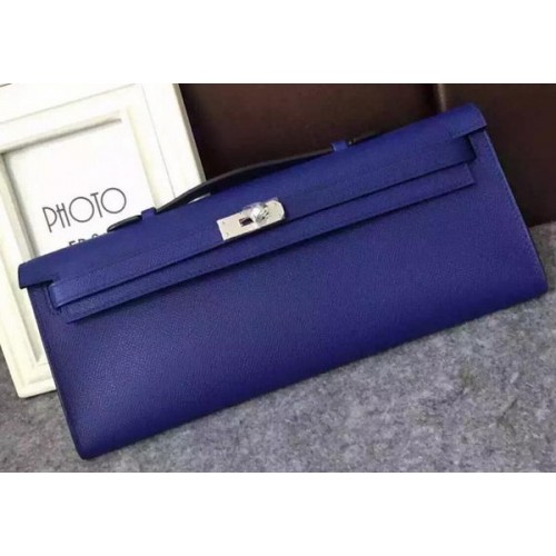 Hermes Kelly 31 centimetri frizione Epsom pelle KL31 blu