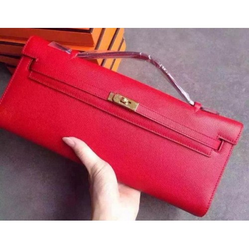 Hermes Kelly 31 centimetri frizione Epsom pelle KL31 rosso