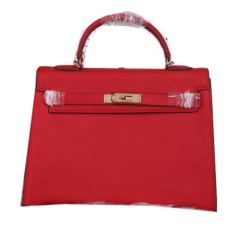 Hermes Kelly 32 centimetri borse a tracolla in pelle martellata bordeaux