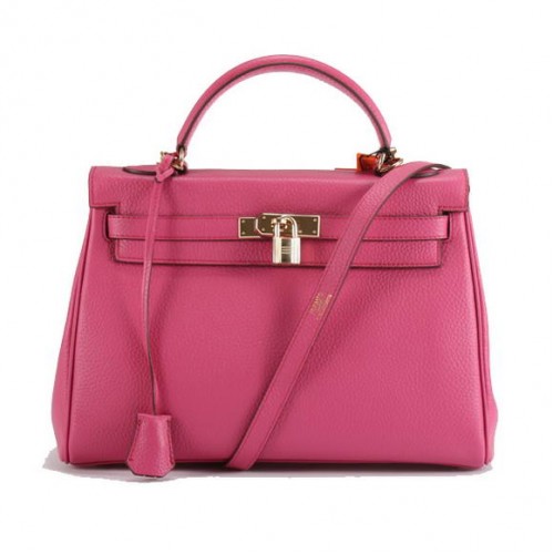 Hermes Kelly 32 centimetri Togo borse in pelle 6018 Roseo d'oro