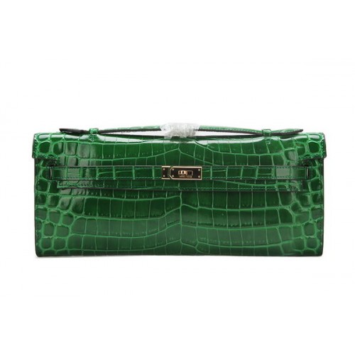 Hermes Kelly Pochette Cocco Pelle K1002 Verde