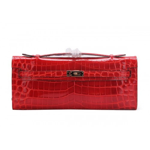 Hermes Kelly Pochette Cocco Pelle K1002 Rosso