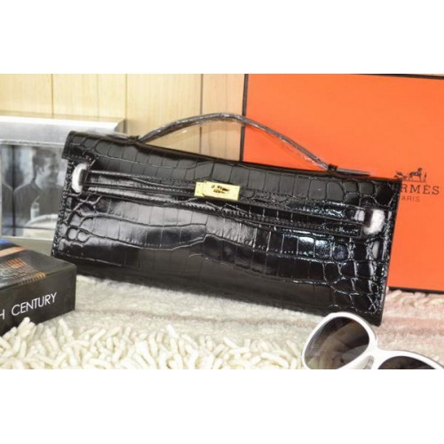 Hermes Kelly Pochette Cocco Pelle K31 Nero