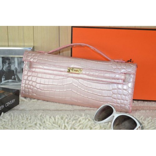 Hermes Kelly Pochette Cocco Pelle K31 Rosa Chiaro