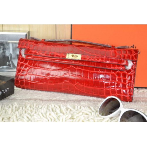 Hermes Kelly Pochette Cocco Pelle K31 Rosso