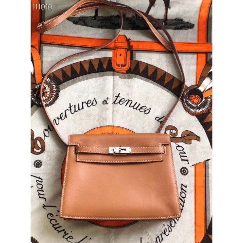 Hermes Kelly Danse originale in pelle 22CM KL22 marrone