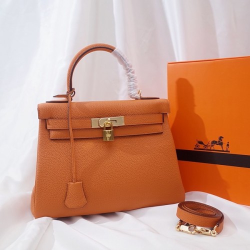 Hermes Kelly Borsa a tracolla Originale TOGO Pelle KY3255 arancione