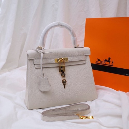 Borsa a tracolla Hermes Kelly Originale TOGO Pelle KY3255 bianca