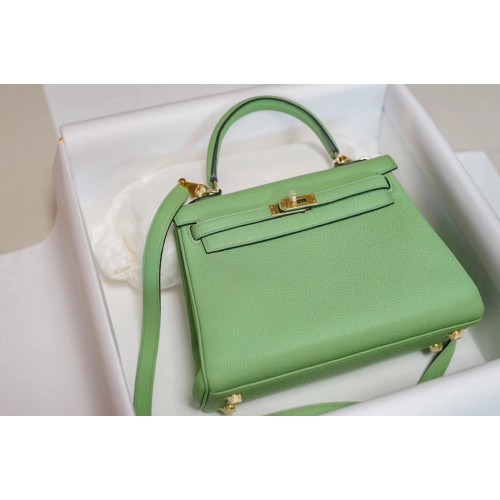 Hermes Kelly Togo Pelle H5600 verde