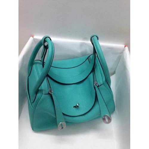 Hermes Lindy 30cm originale borsa a tracolla in pelle HLD30 verde