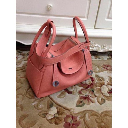 Borsa a tracolla in pelle originale Hermes Lindy 30CM HLD30 rosa