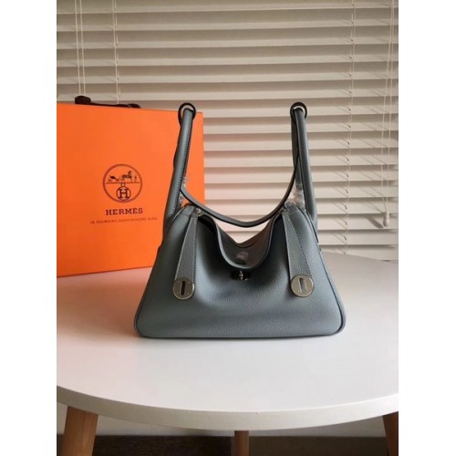 Hermes Lindy Original Togo Borsa in pelle 5086 Skyblue